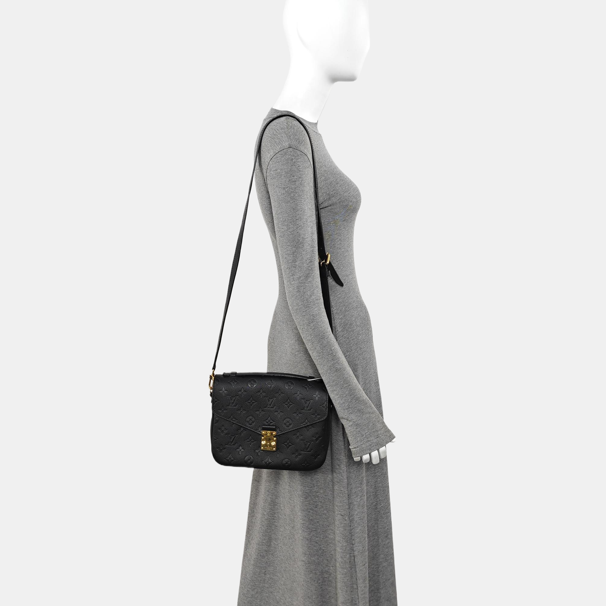 MÉTIS MM Monogram Calfskin Black
