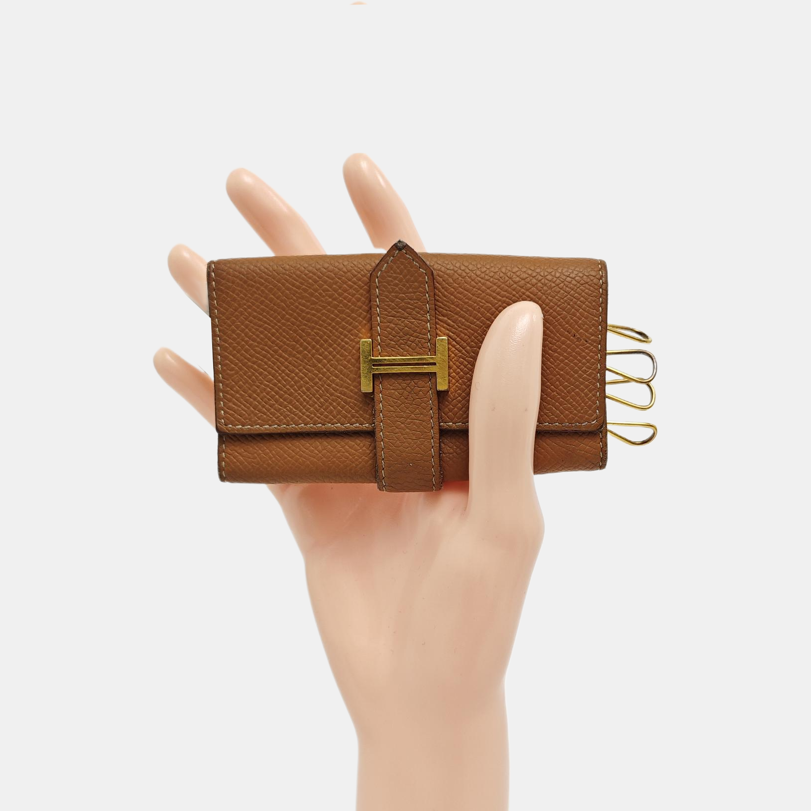 Bearn Epsom Brown Key Pouch