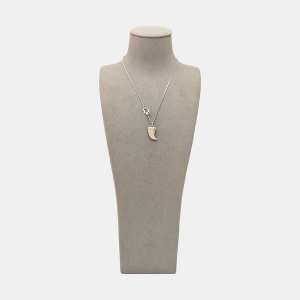 Dior Oblique Metal Silver Necklace