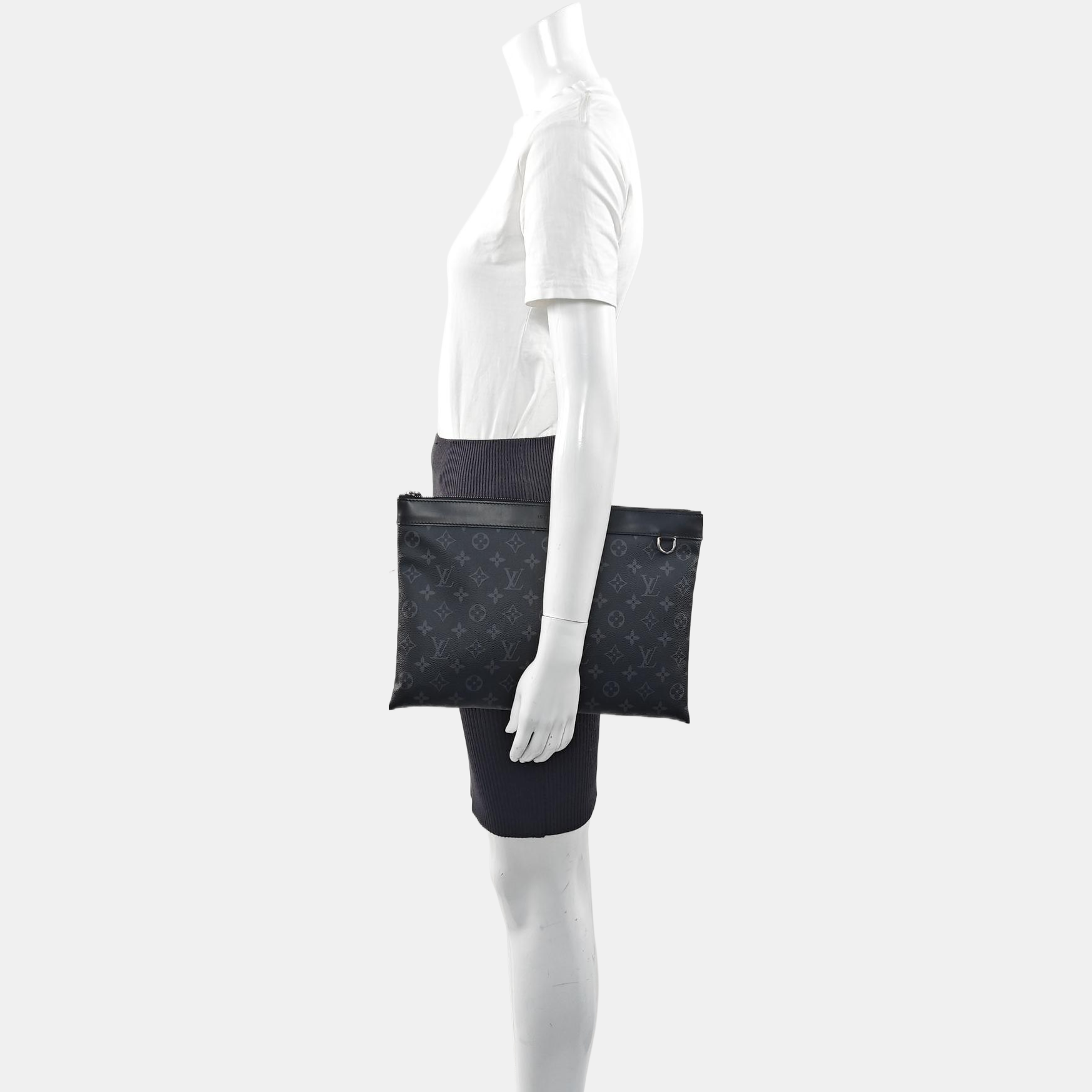 DISCOVERY Monogram Coated Canvas Gray