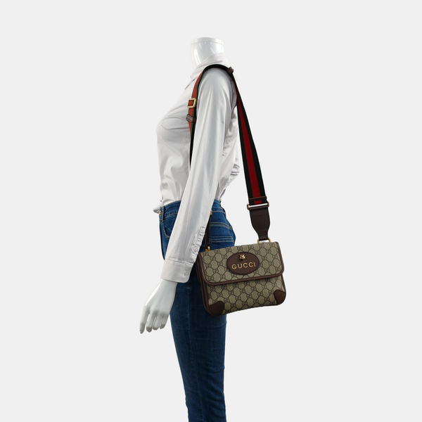 Neo Vintage Small Monogram Coated Canvas Beige