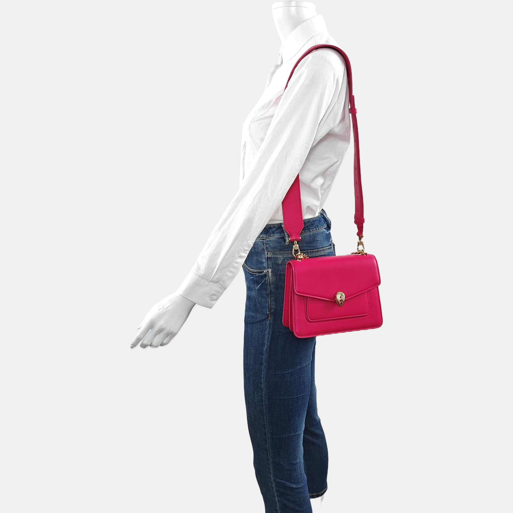 SERPENTI FOREVER Small Calfskin Pink