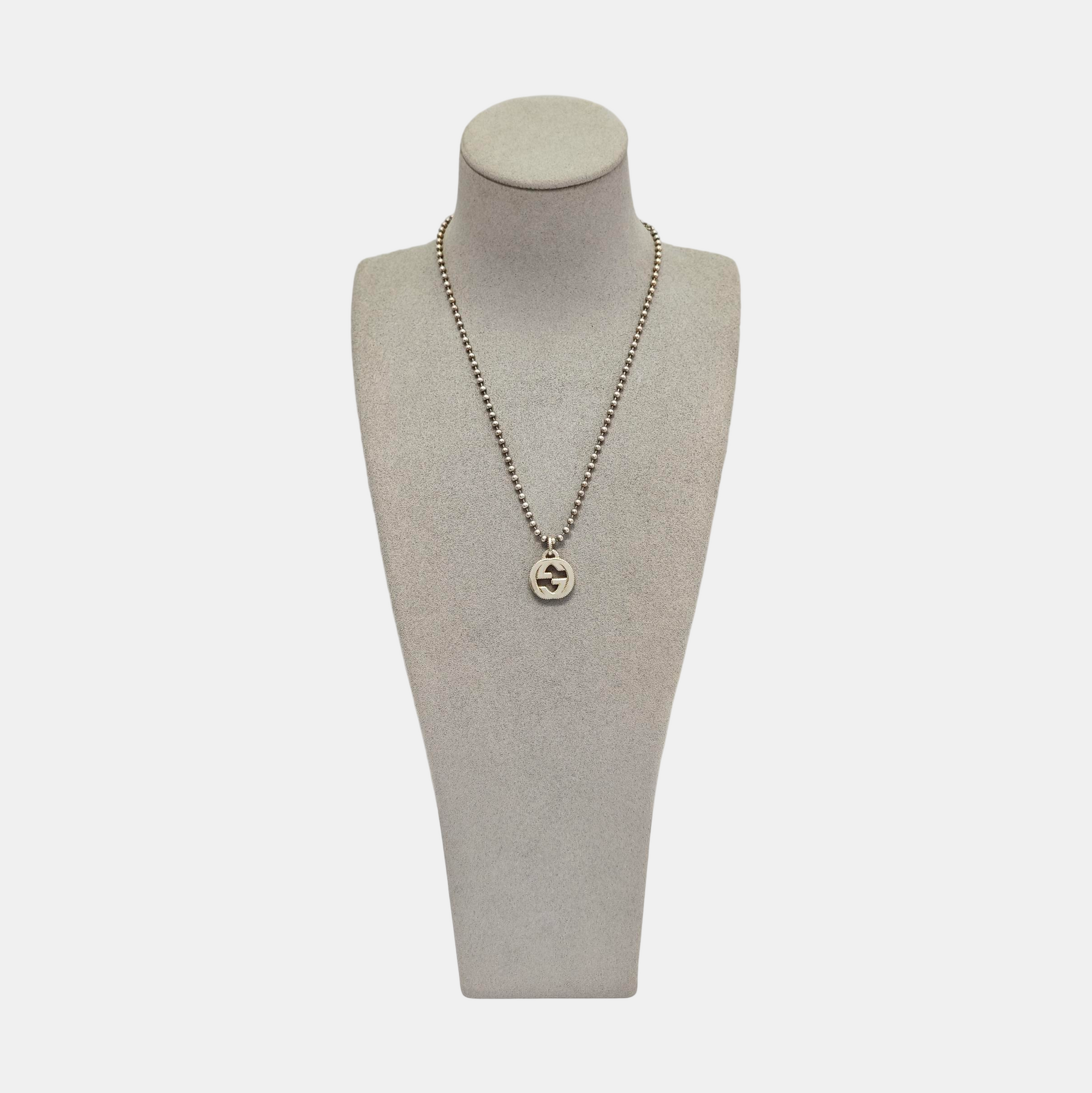 Interlocking G 925 Sterling Silver Necklace
