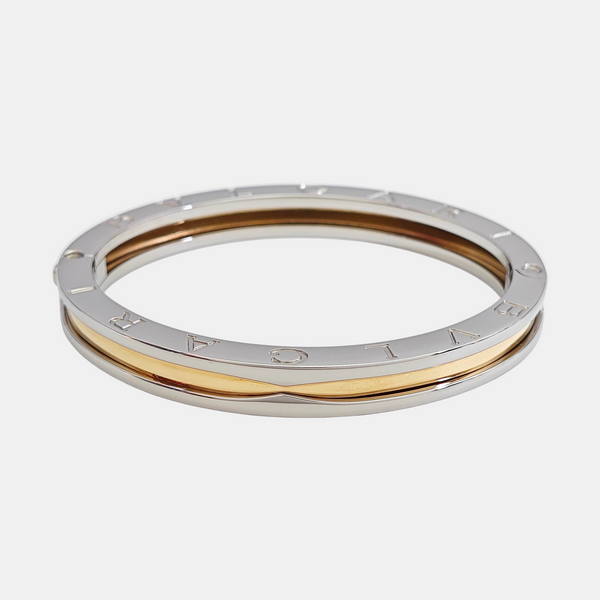 B.ZERO1 18k Gold Silver Bangle