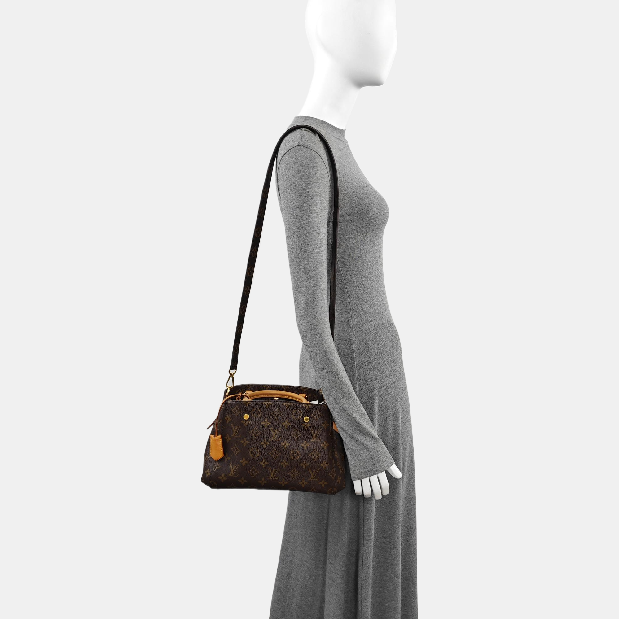 MONTAIGNE Monogram Coated Canvas Brown