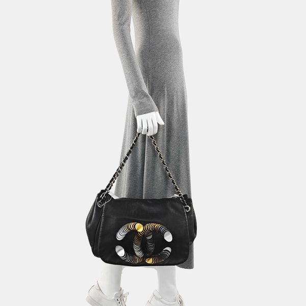 LUXURY LINE Large Lambskin Black