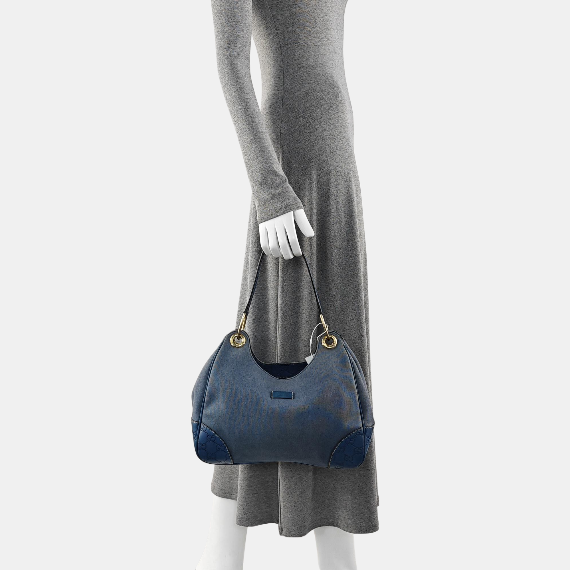 Monogram Canvas Top Handle Bag Blue