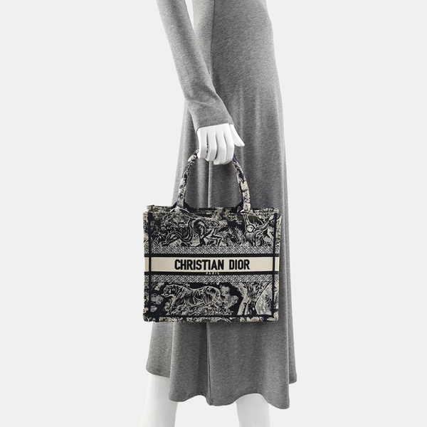 Book Tote Small Canvas Blue