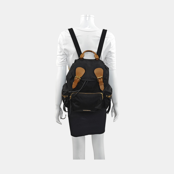 The Rucksack Large Nylon Black