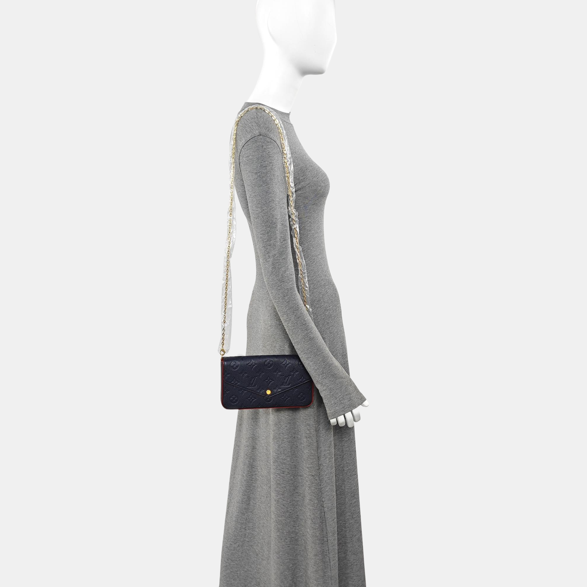 FÉLICIE Monogram Calfskin Blue