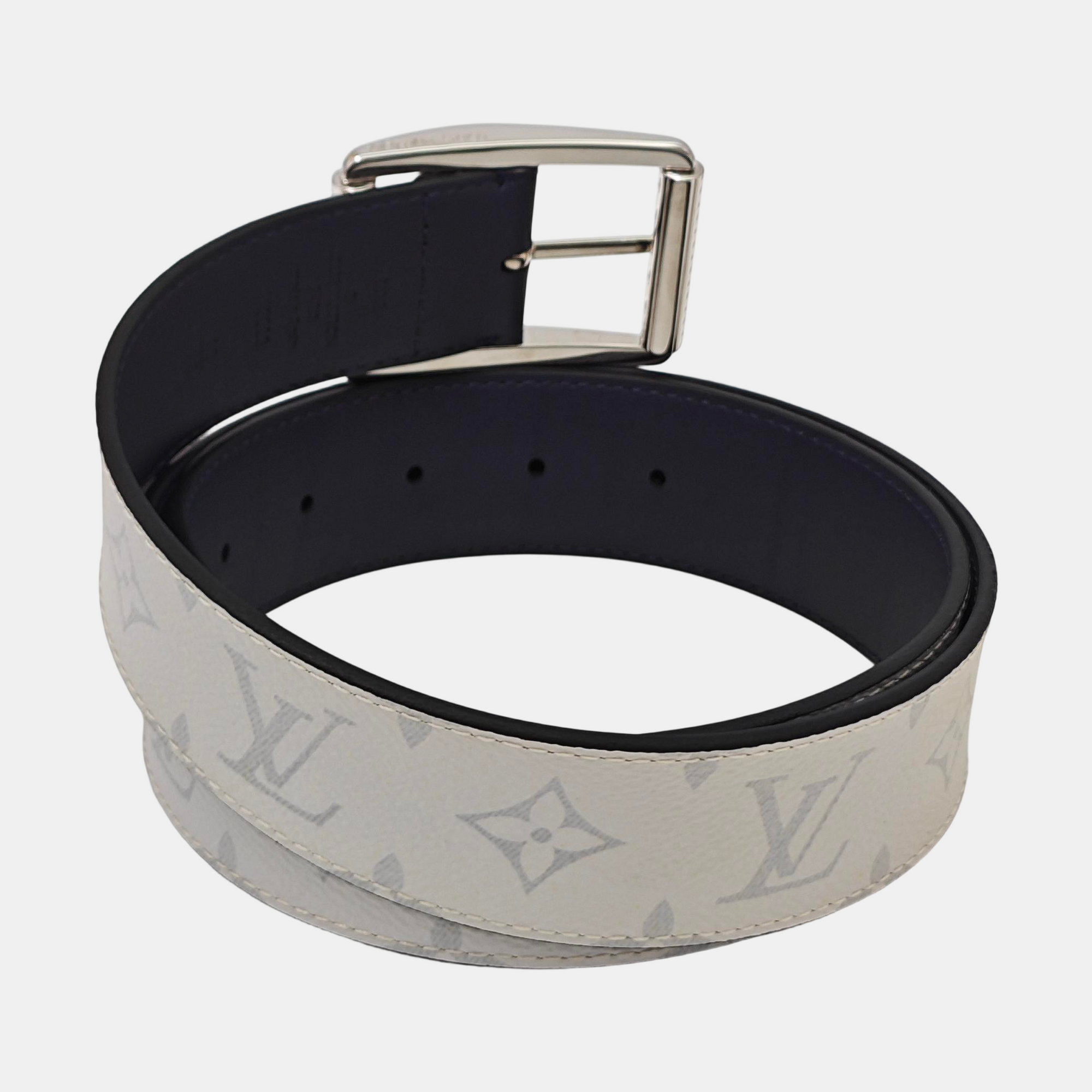 Coated Canvas Belt White