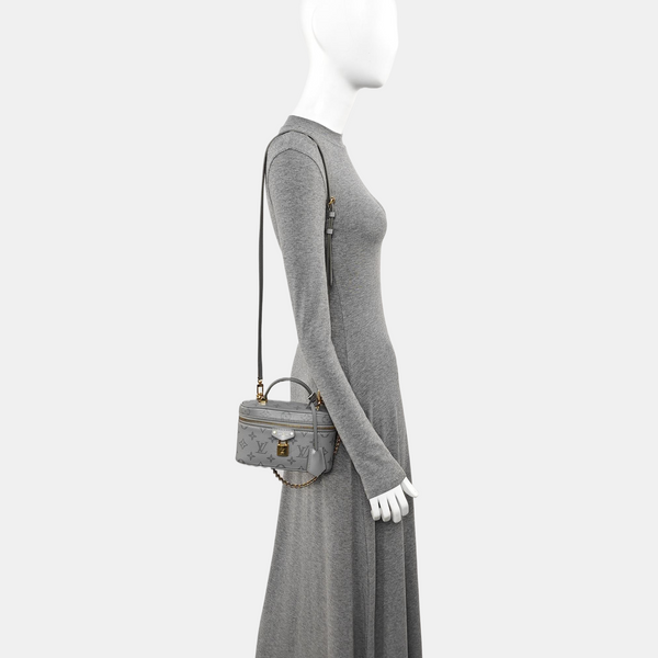 Vanity Chain Pouch PM Monogram Calfskin Gray