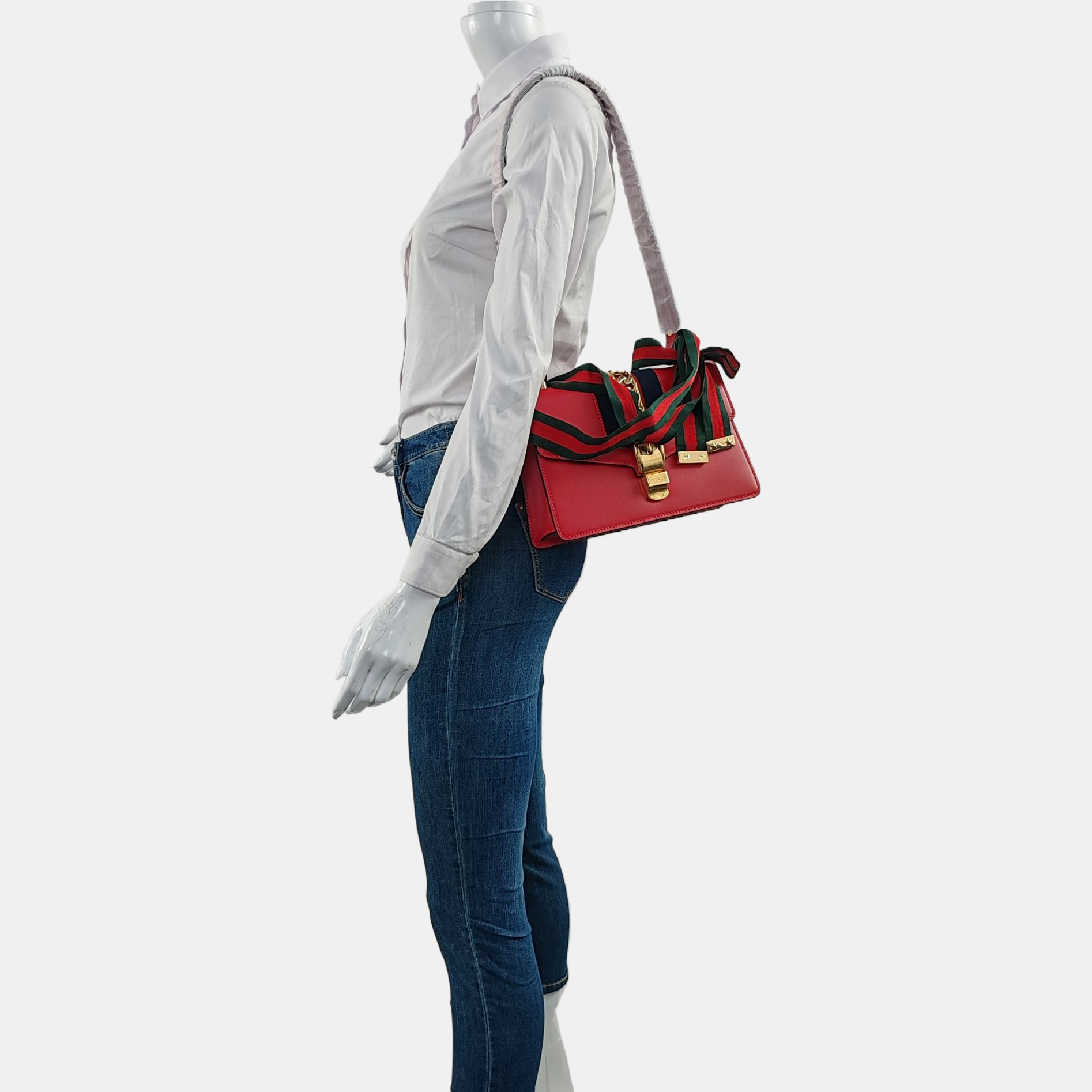 Sylvie Small Calfskin Red