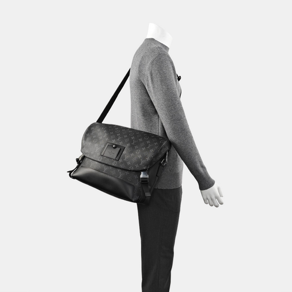 VOYAGER MM Monogram Coated Canvas Black