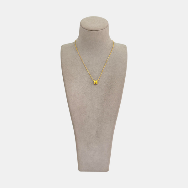 Pop H Metal Rose Gold Necklace