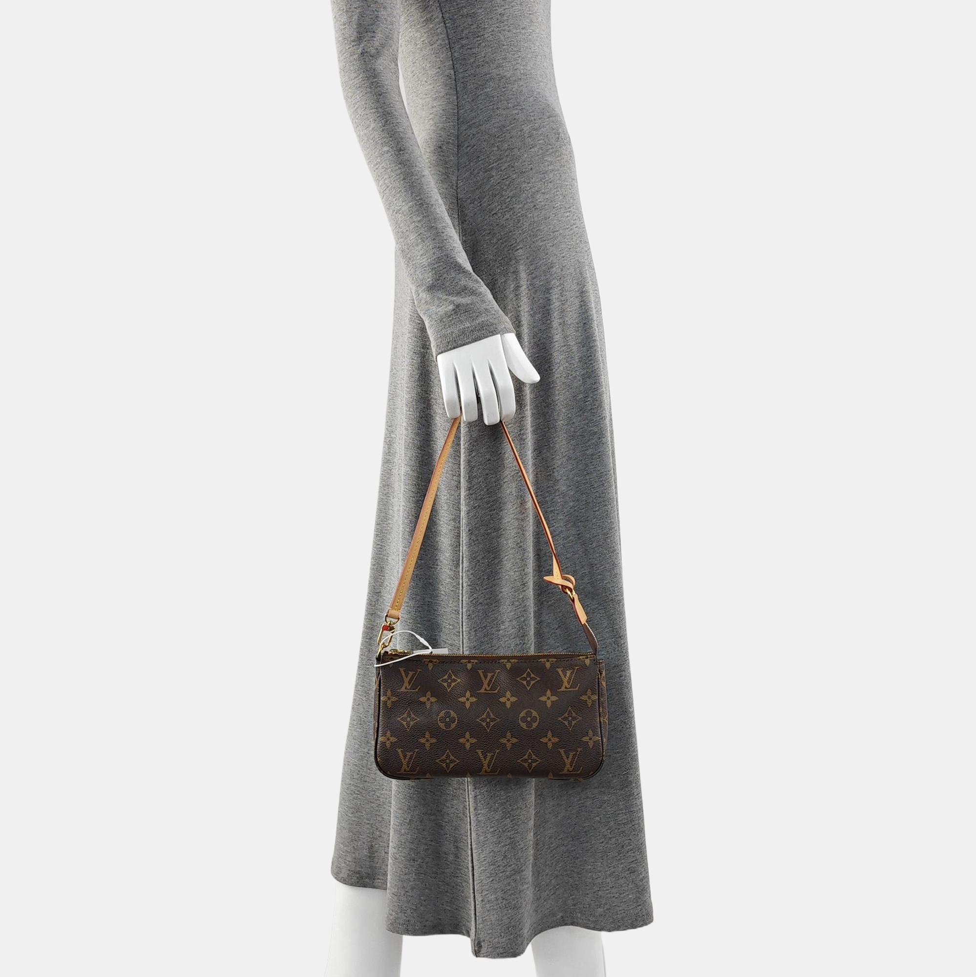 ACCESSOIRES GM Monogram Coated Canvas Brown
