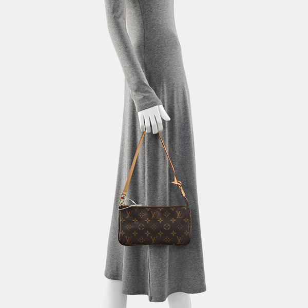 ACCESSOIRES GM Monogram Coated Canvas Brown