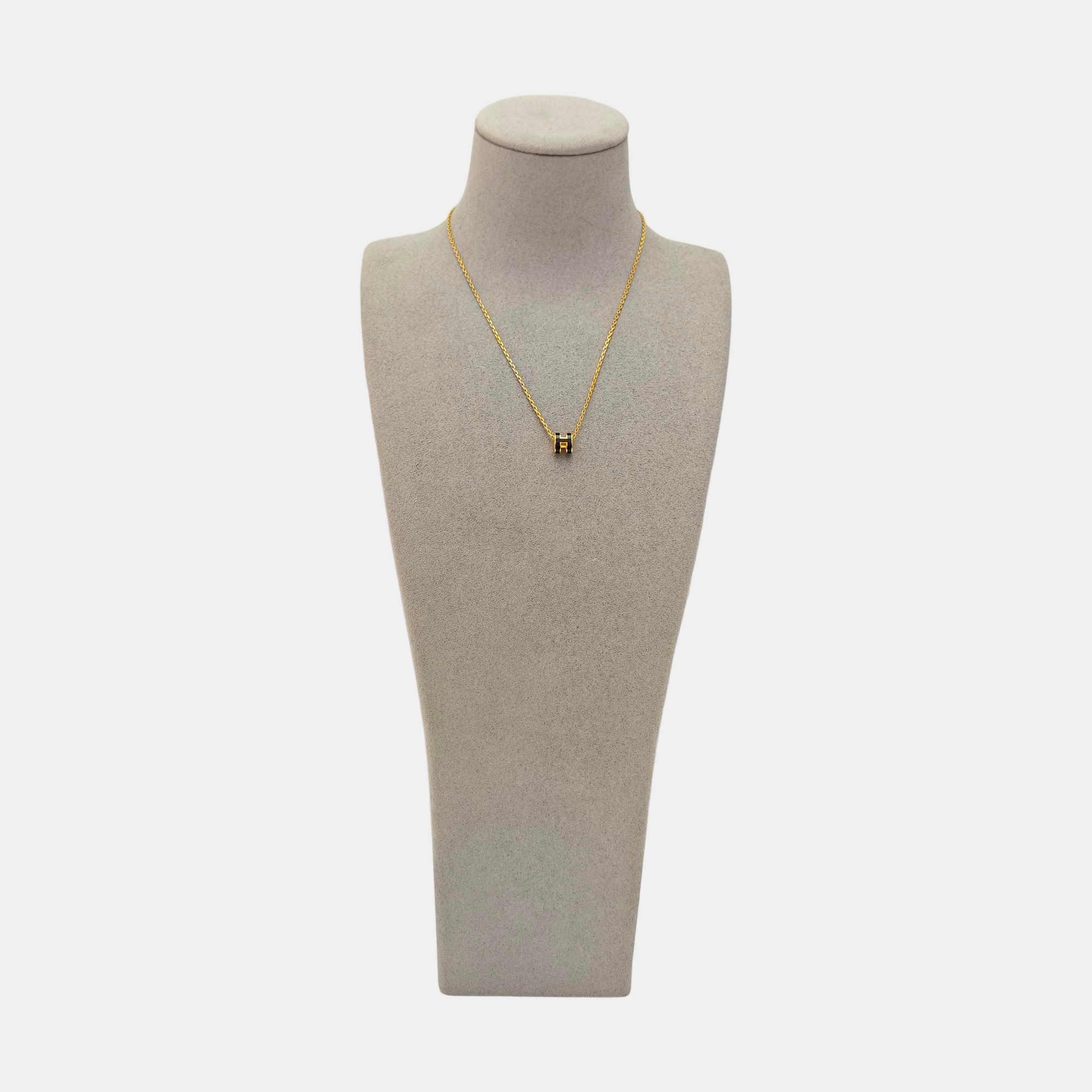 Pop H Metal Gold Necklace