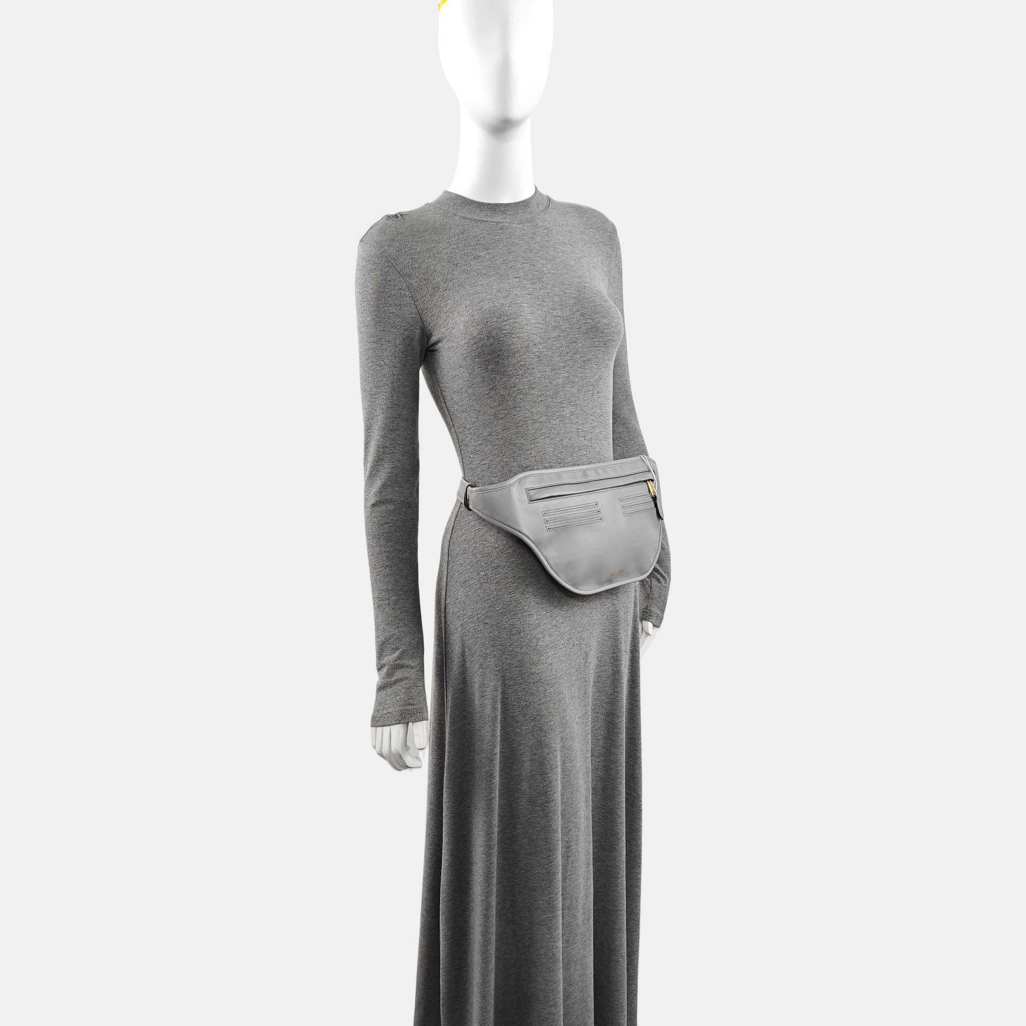 Calfskin Belt Bag Gray