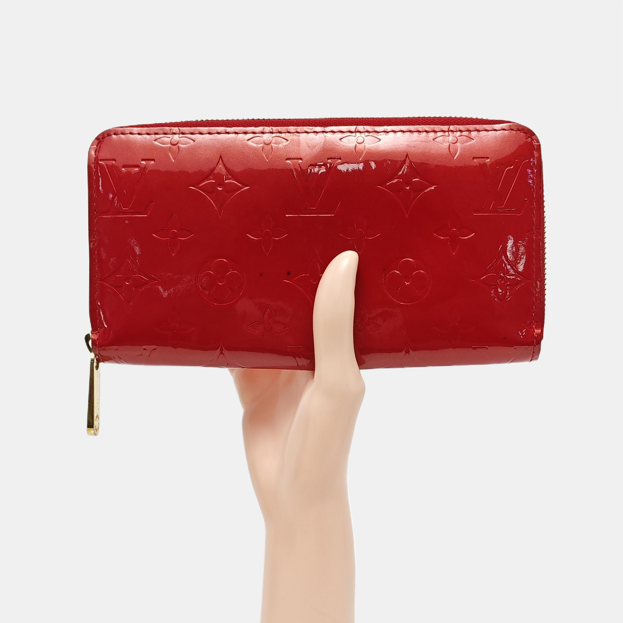 ZIPPY Patent Leather Red Wallet