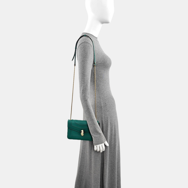 SERPENTI FOREVER Small Calfskin Green