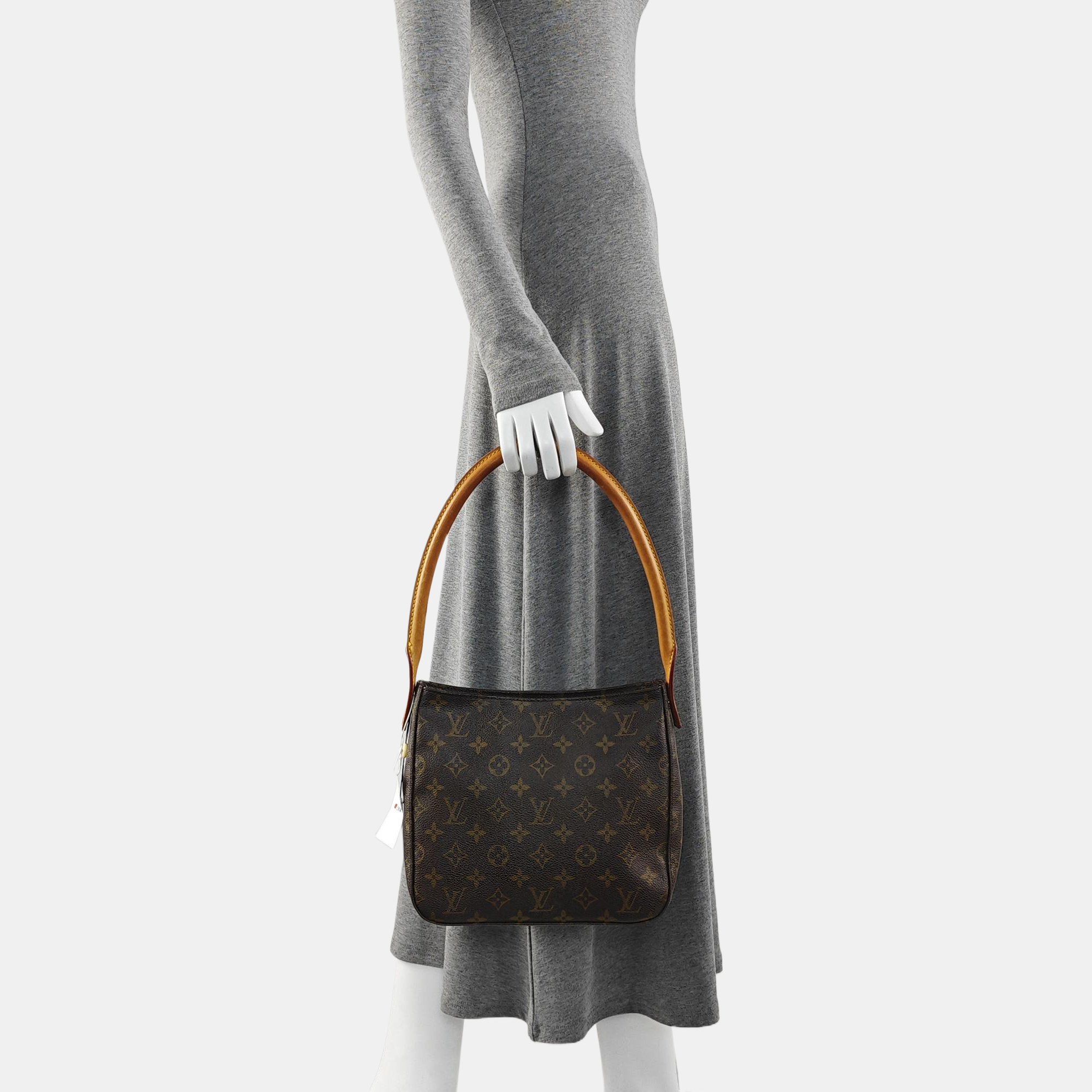LOOPING MM Monogram Coated Canvas Brown