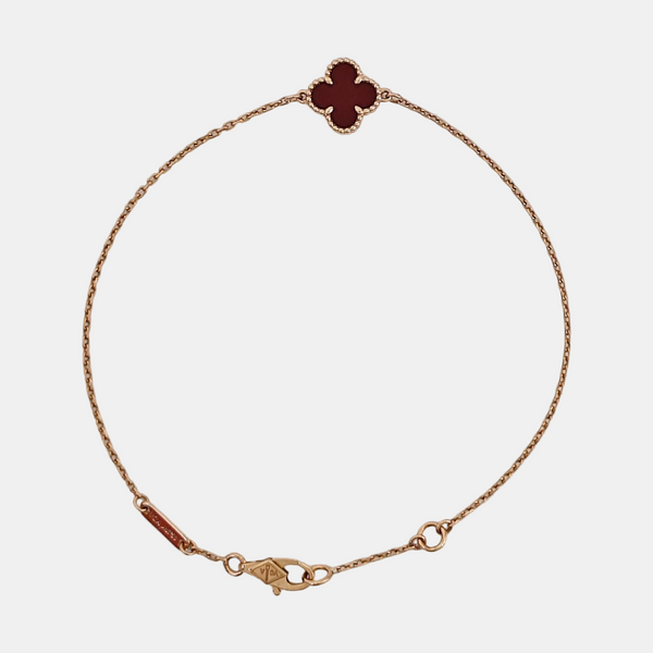 Sweet Alhambra 18k Rose Gold Bracelet