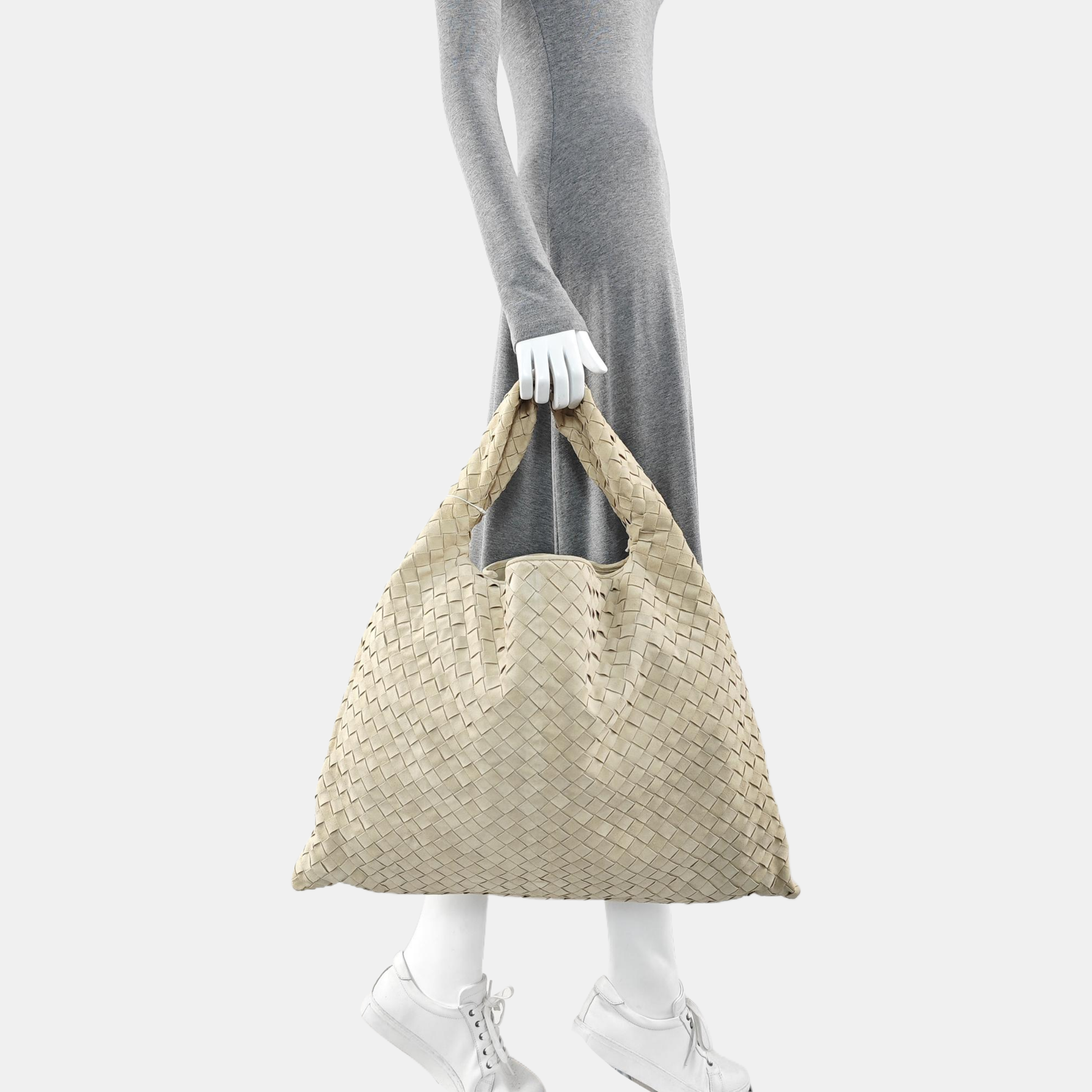 Suede Shoulder Bag Beige