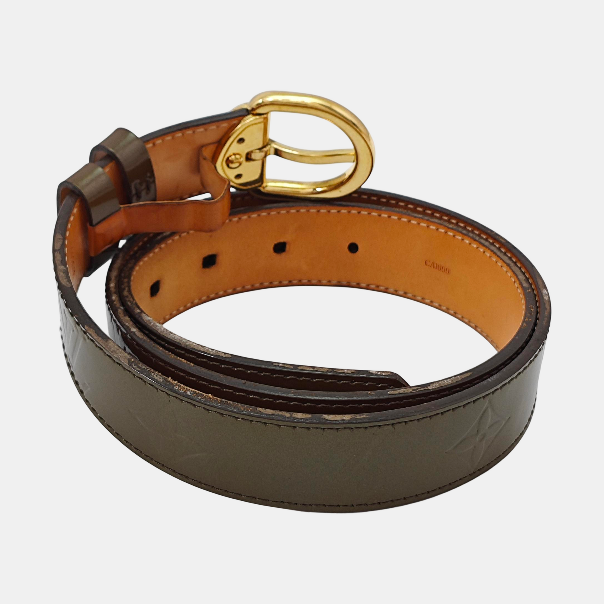Leather Belt Green