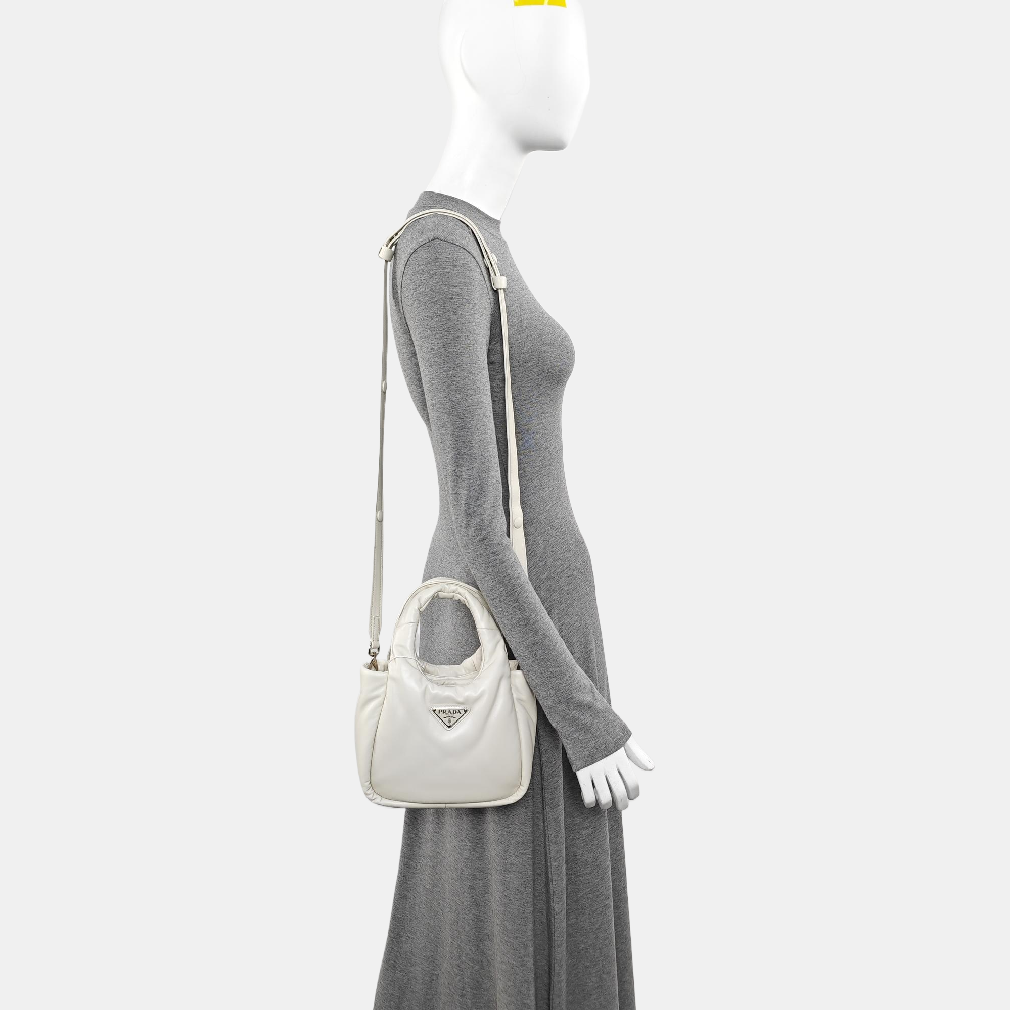 Lambskin Shoulder Bag White
