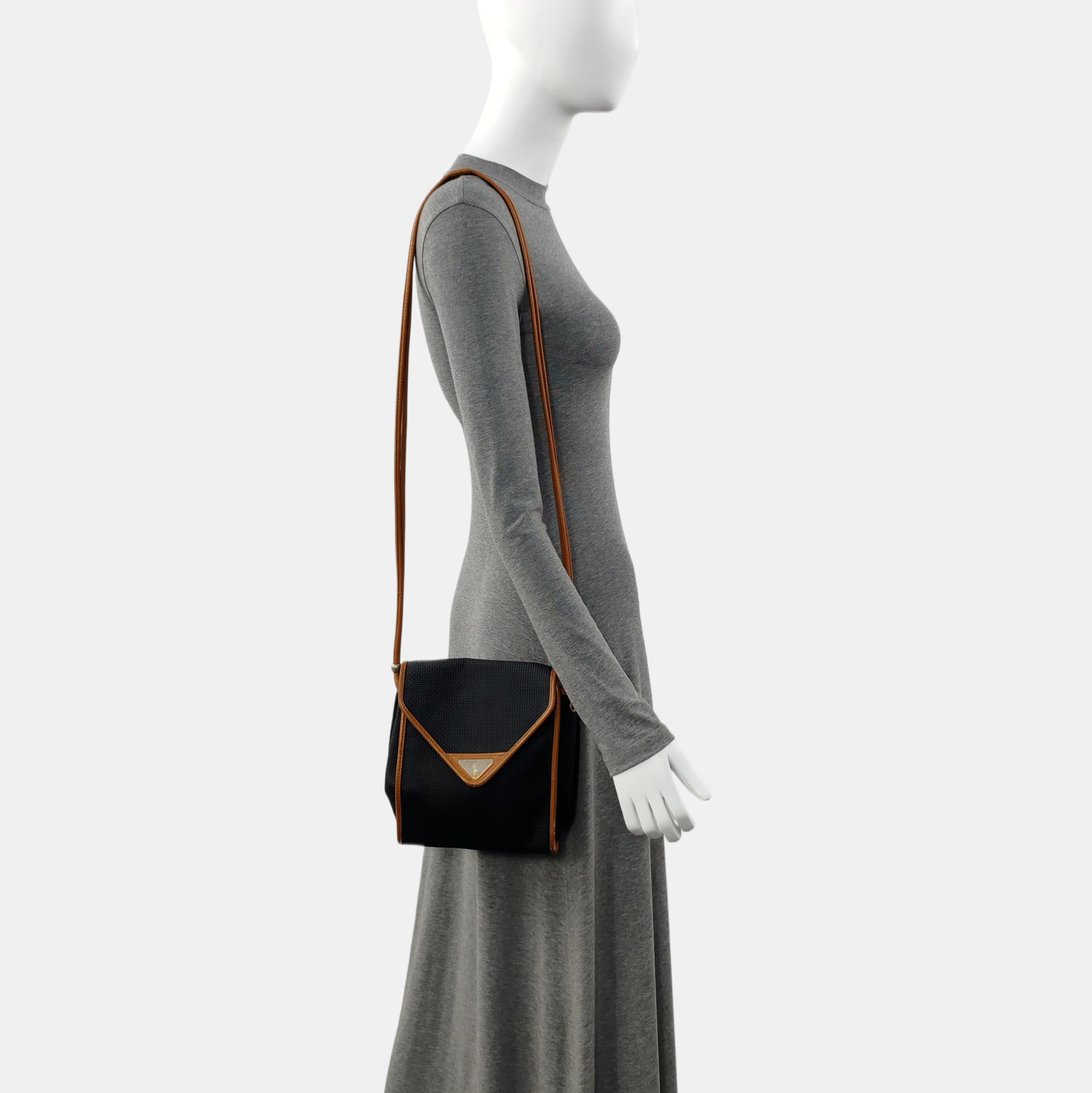 Calfskin Shoulder Bag Black