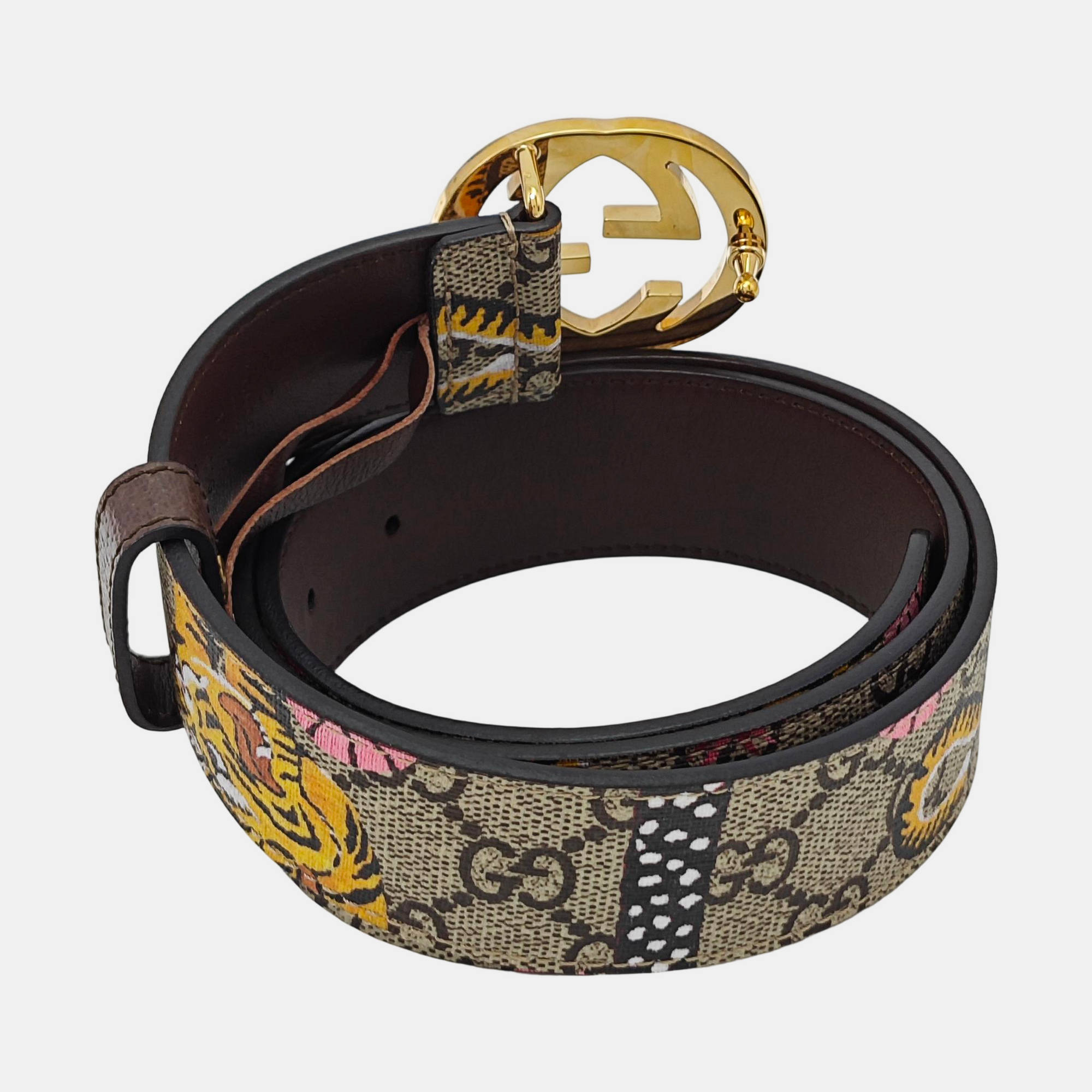 Leather Belt Beige