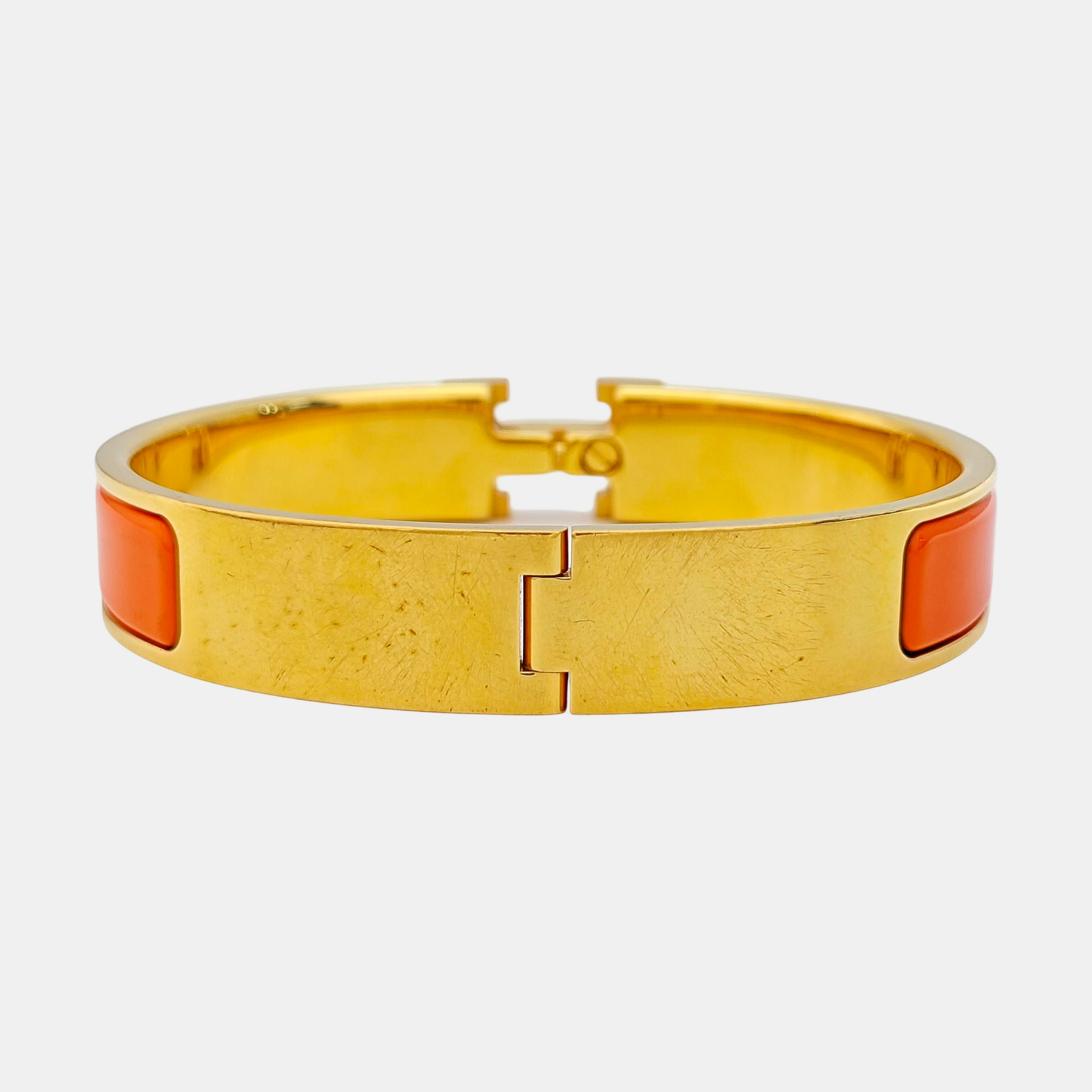 Clic H Metal Gold Bangle