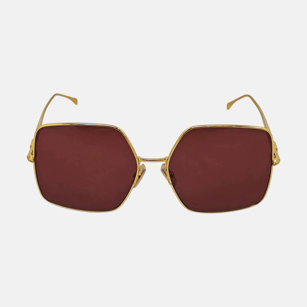 Metal Sunglasses Red