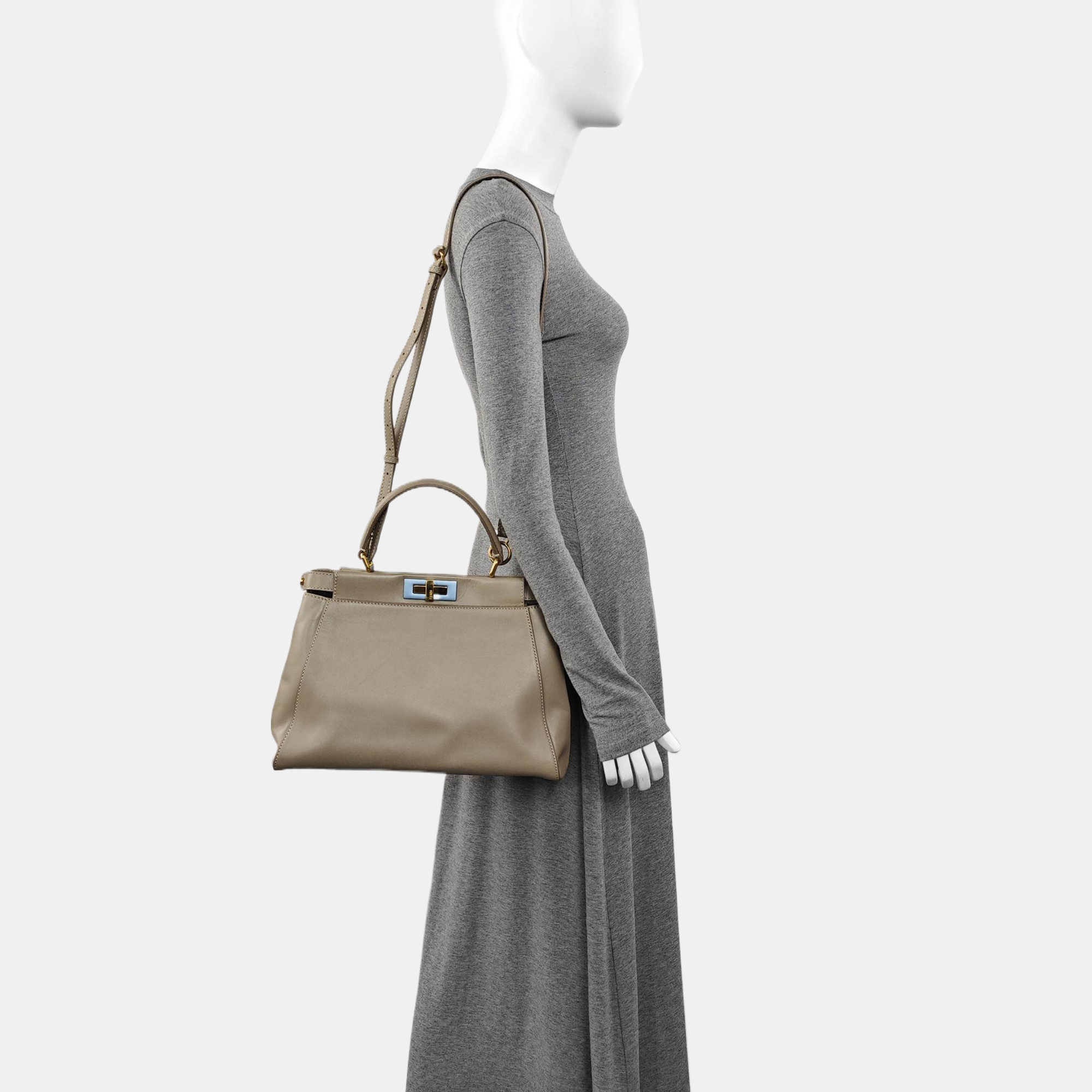 Peekaboo Medium Calfskin Beige