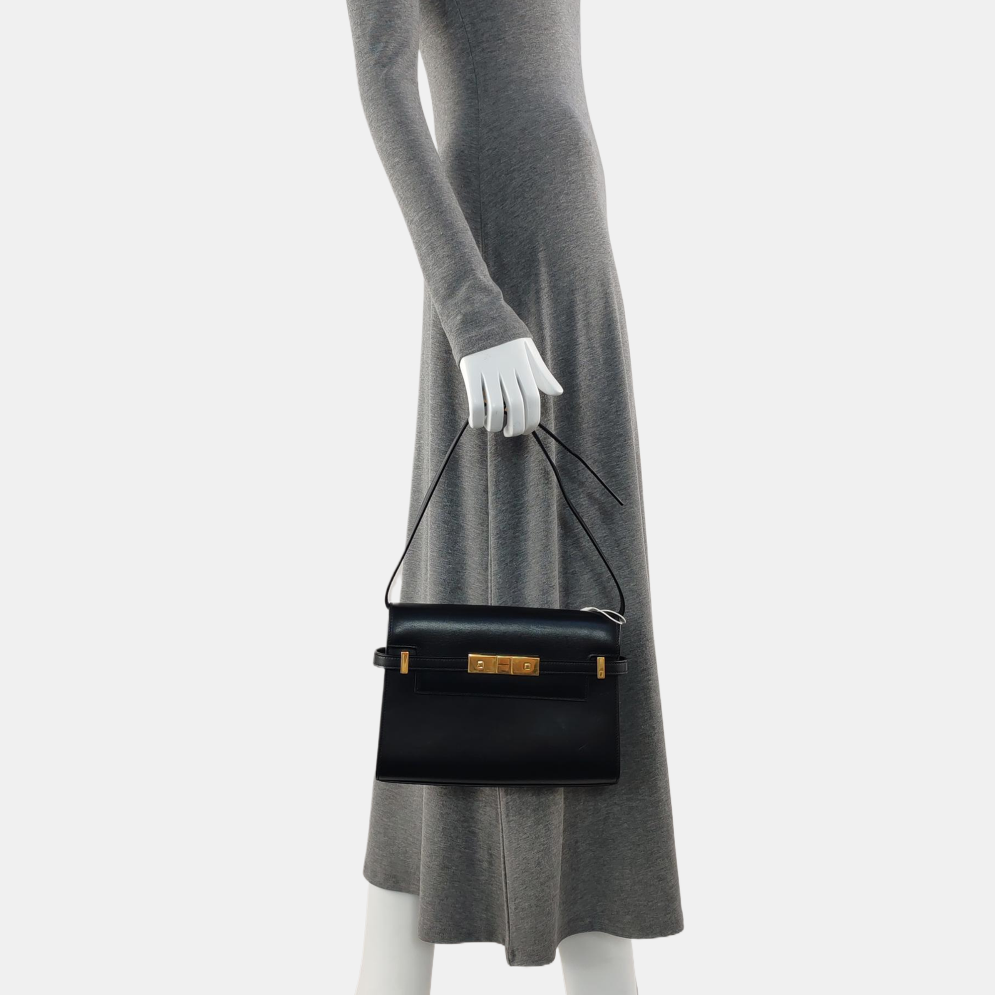 MANHATTAN Small Calfskin Black