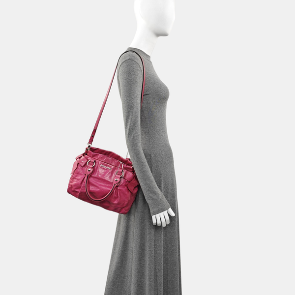 Bow Calfskin Pink