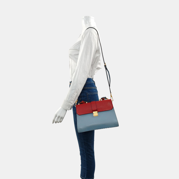 Calfskin Shoulder Bag Multicolor
