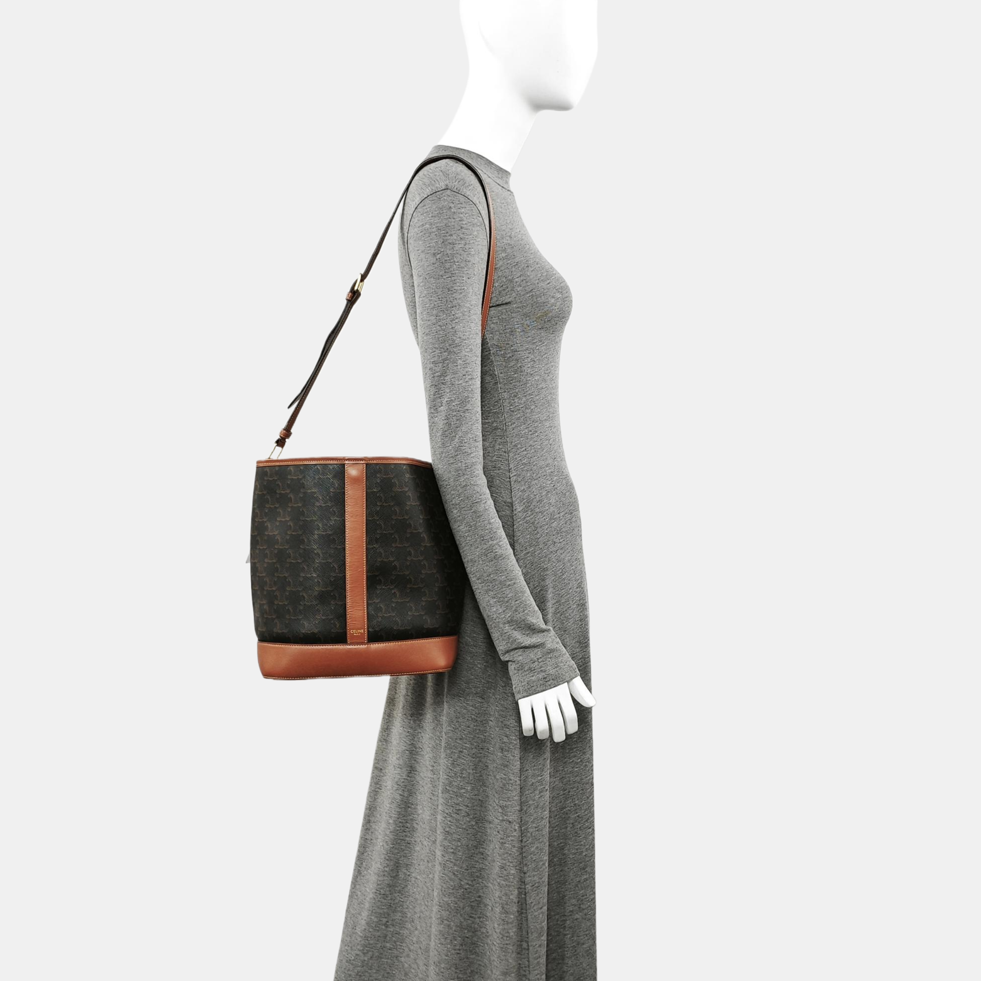 TRIOMPHE CANVAS Medium Coated Canvas Brown