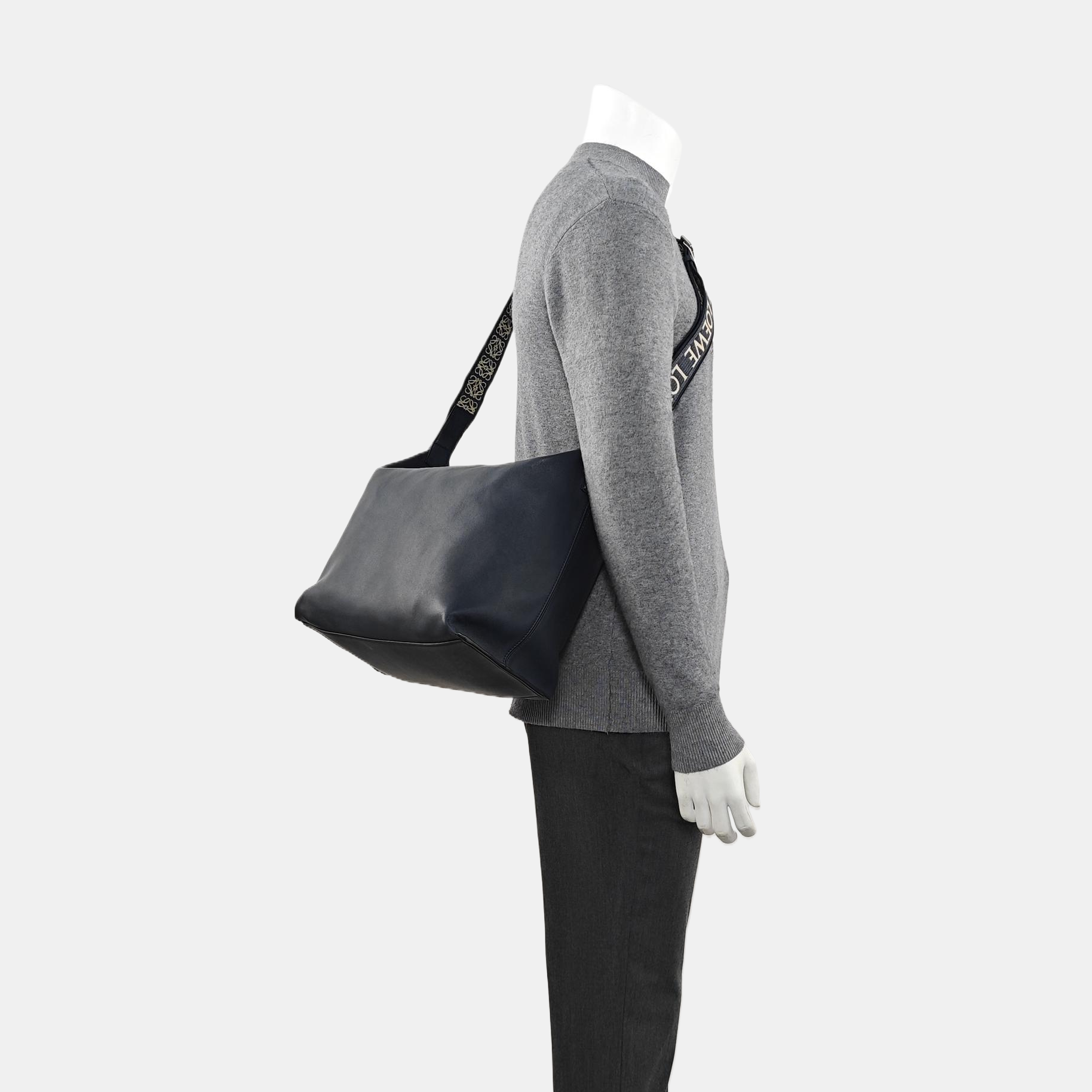 Calfskin Shoulder Bag Blue