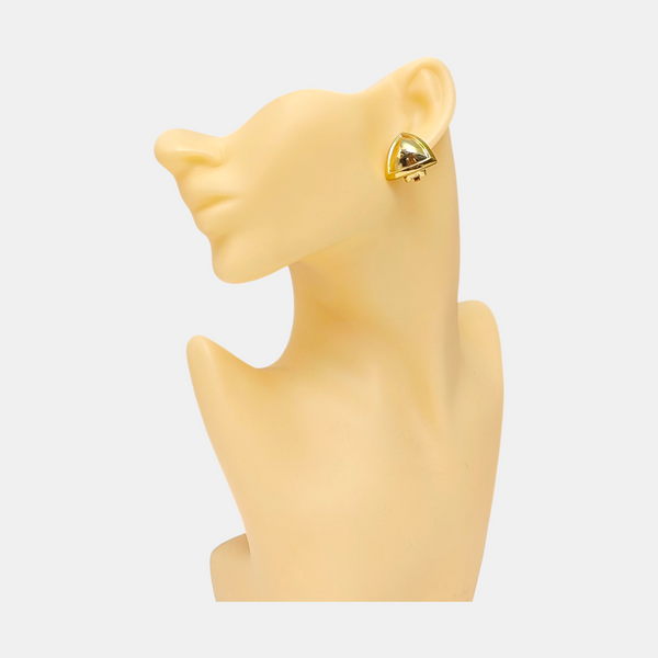 Metal Gold Clip On Earrings