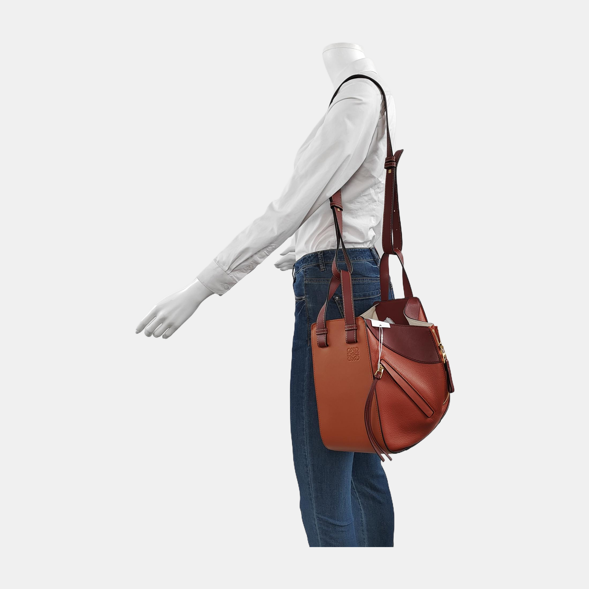 Hammock Small Calfskin Orange