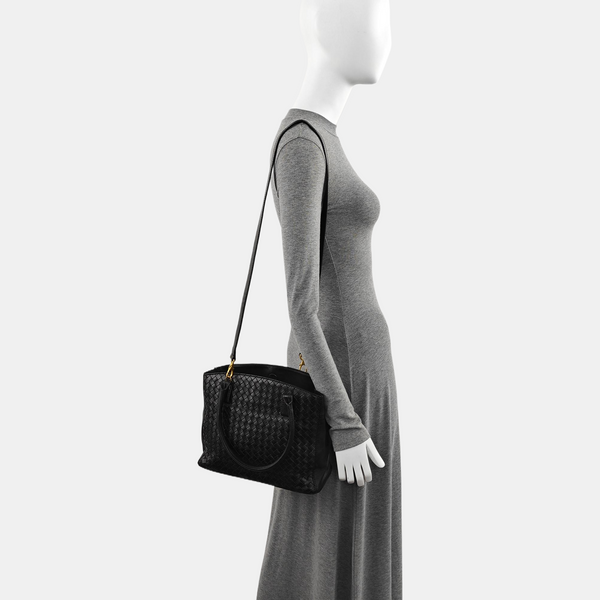 Calfskin Shoulder Bag Black