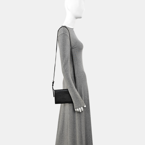 Calfskin Shoulder Bag Black
