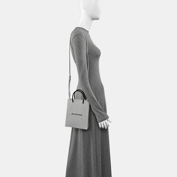 Shopping Bag Large Special Material Silver