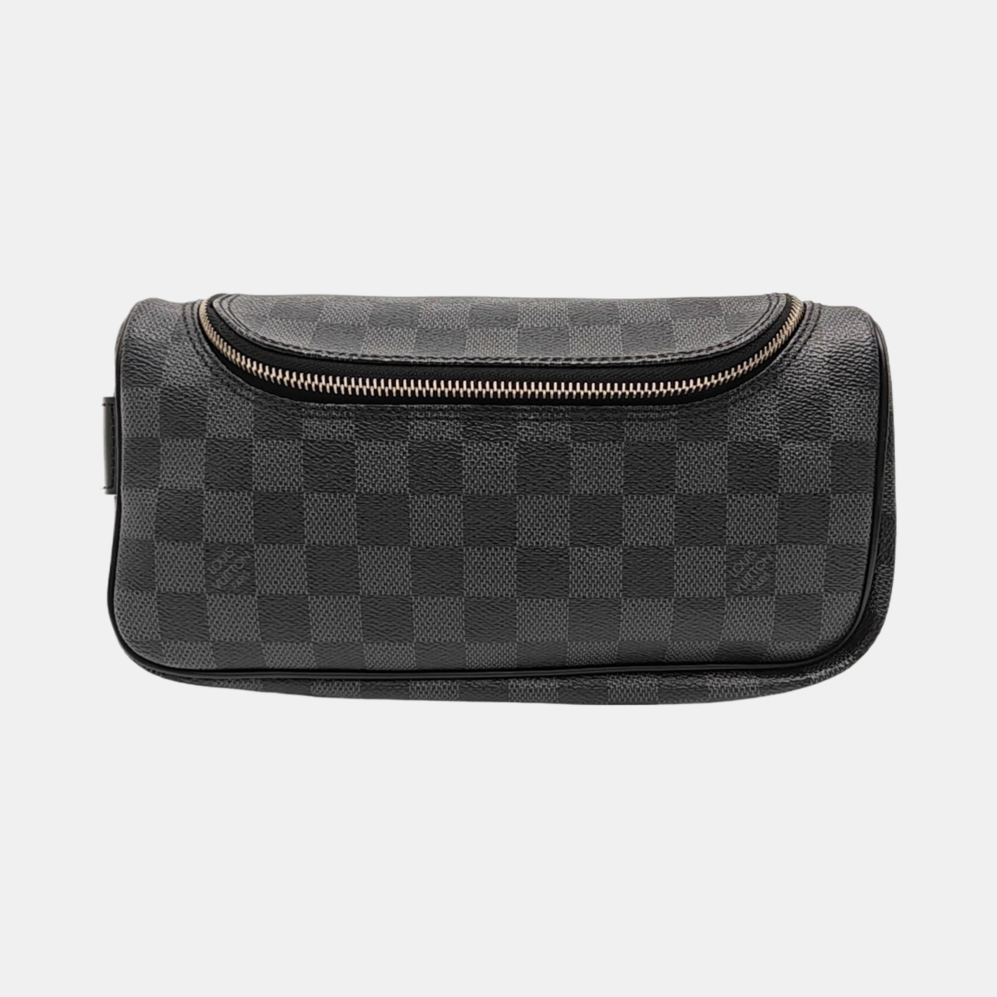 Damier Graphite Coated Canvas Clutch Gray