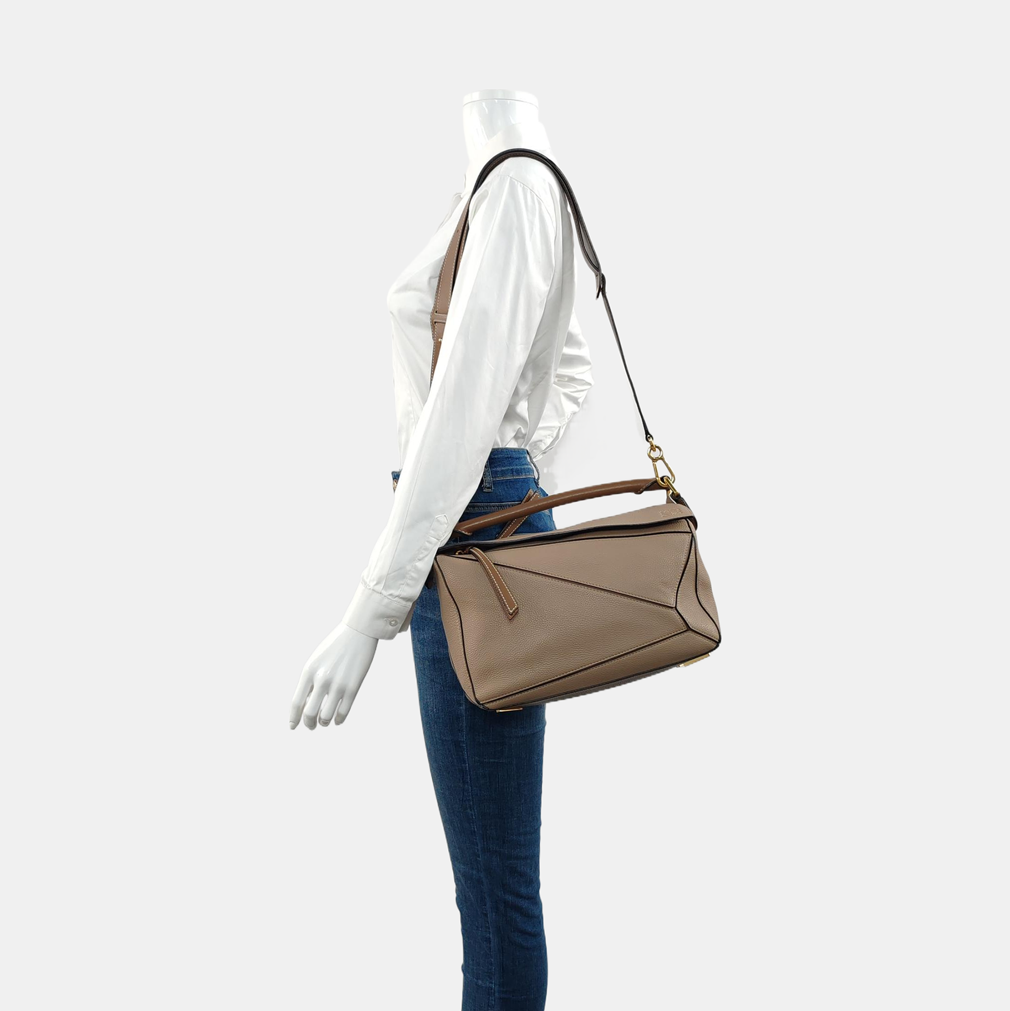 Puzzle Medium Calfskin Brown