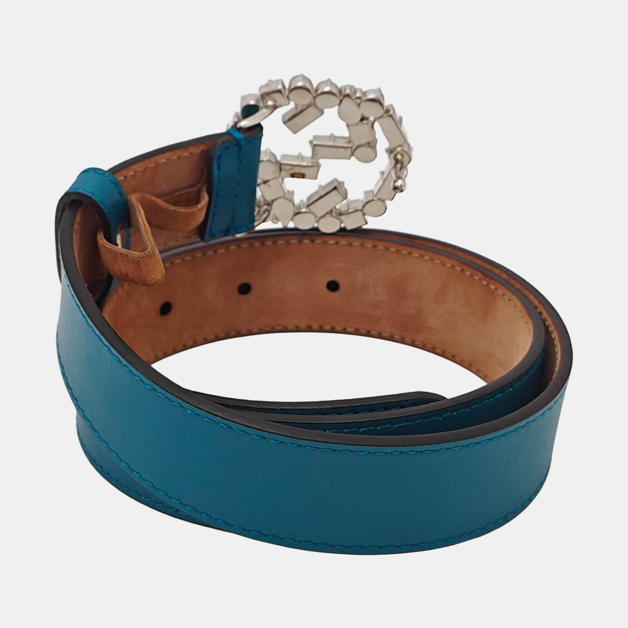 Leather Belt Blue
