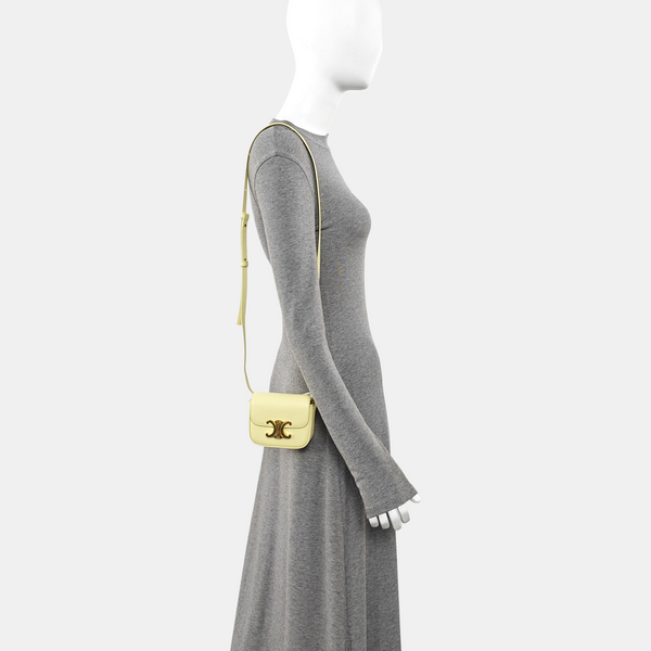 TRIOMPHE Mini Calfskin Yellow