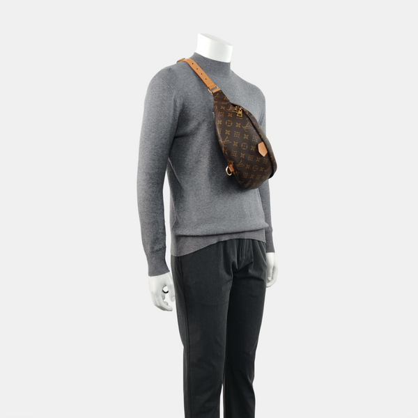 BUMBAG Monogram Coated Canvas Brown